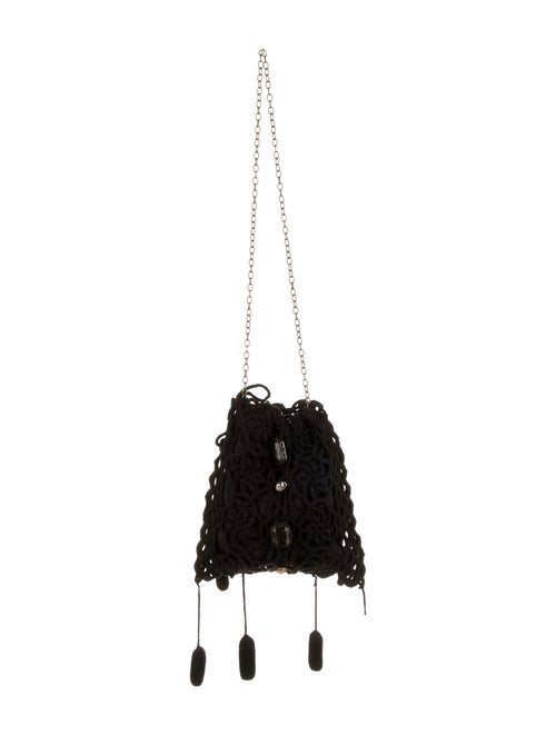 Marni Crochet Shoulder Bag Black