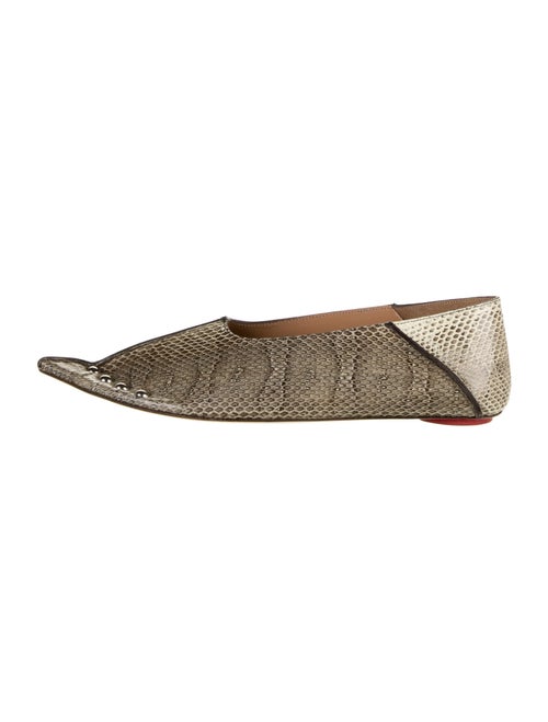 Marni Snakeskin Animal Print Flats