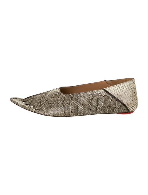 Marni Snakeskin Animal Print Flats