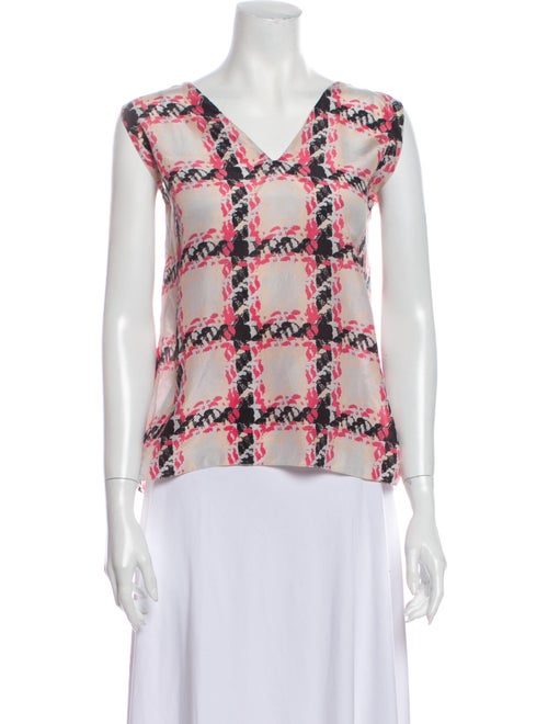 Marni Silk Printed Blouse Grey