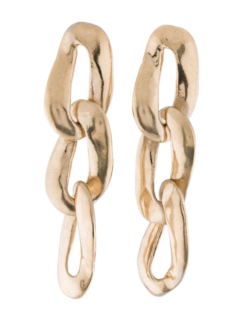 Marni Chain Link Drop Earrings Gold