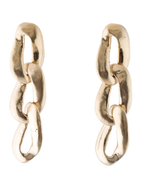 Marni Chain Link Drop Earrings Gold