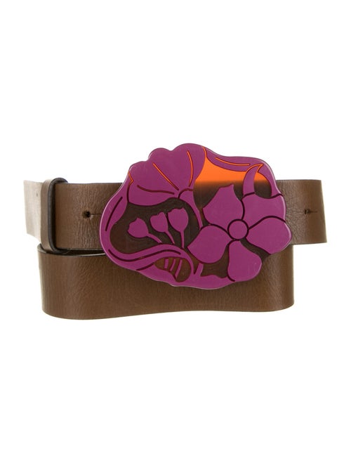 Marni Leather Belt Brown