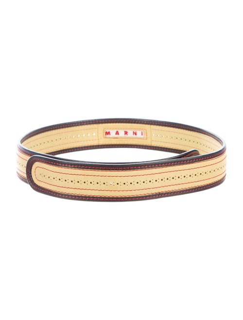 Marni Leather Hip Belt Yellow