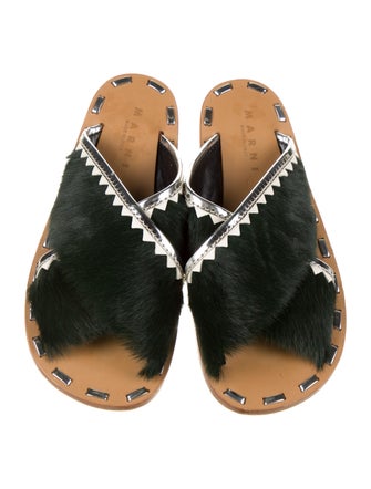Marni Fur Slides