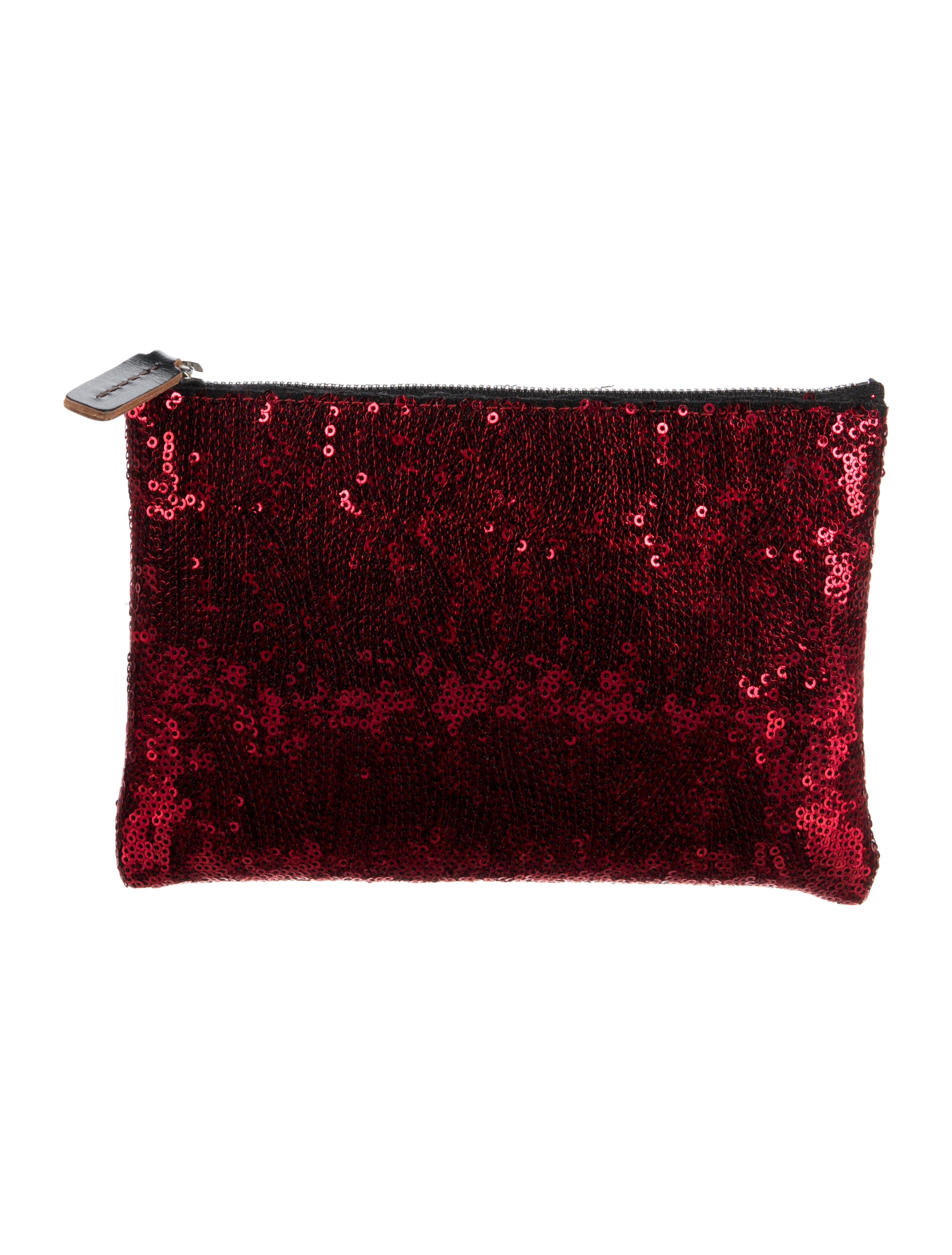 Marni Sequins Clutch Red Clutches, Handbags MAN174684 The RealReal