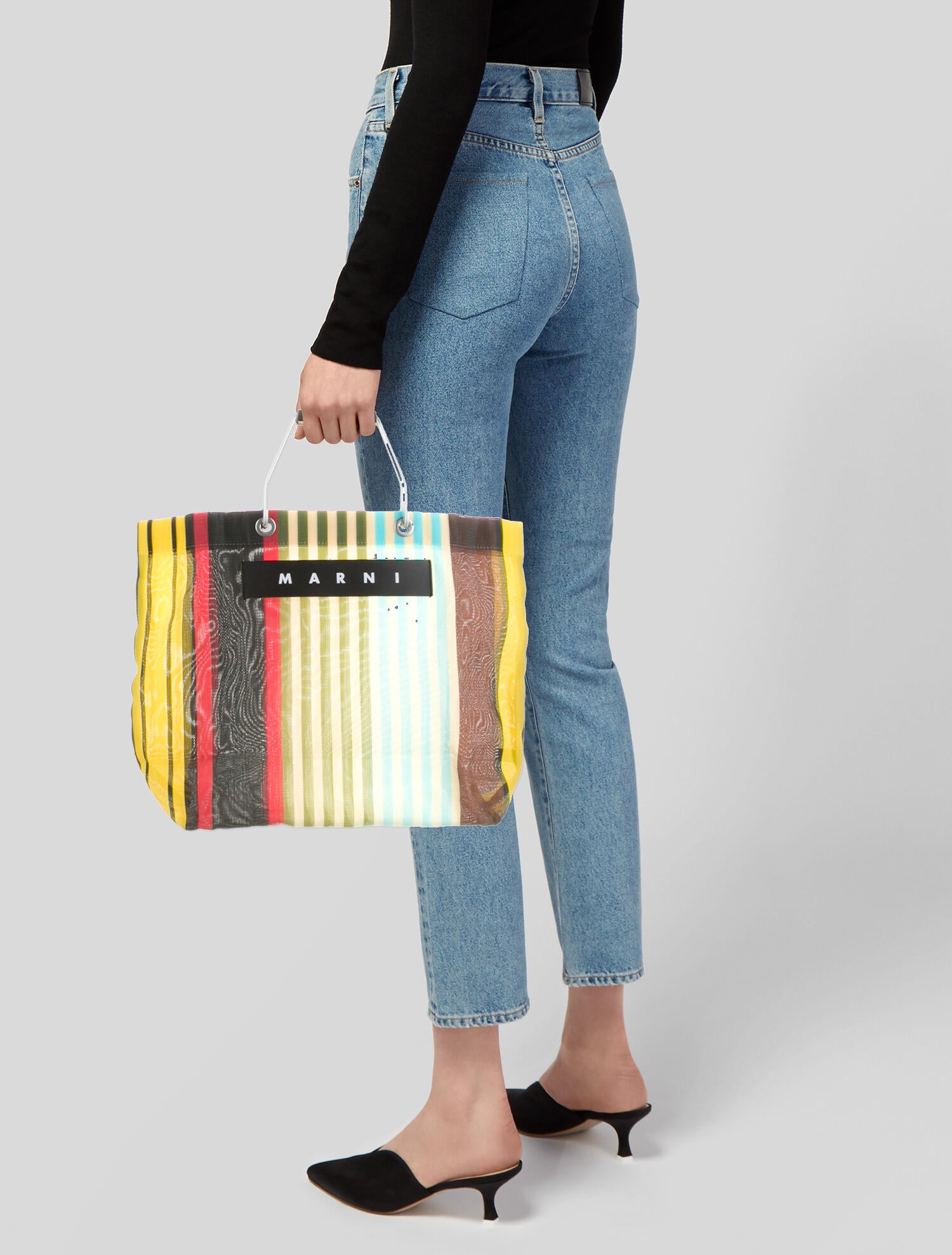 Marni Mesh Tote Bag - Black Totes, Handbags - MAN180134 | The RealReal