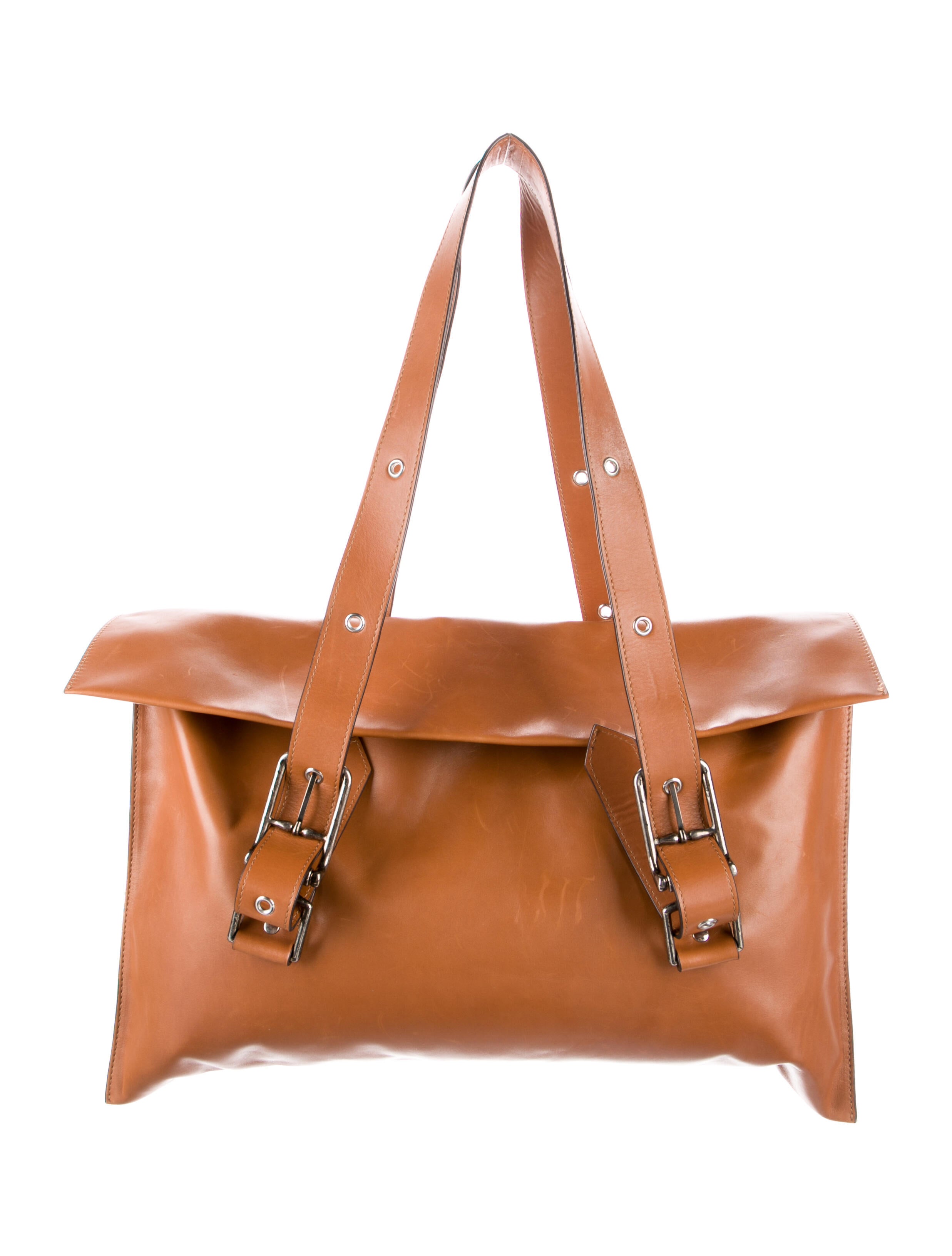 Marni Leather Shoulder Bag Brown Shoulder Bags, Handbags MAN180398 The RealReal