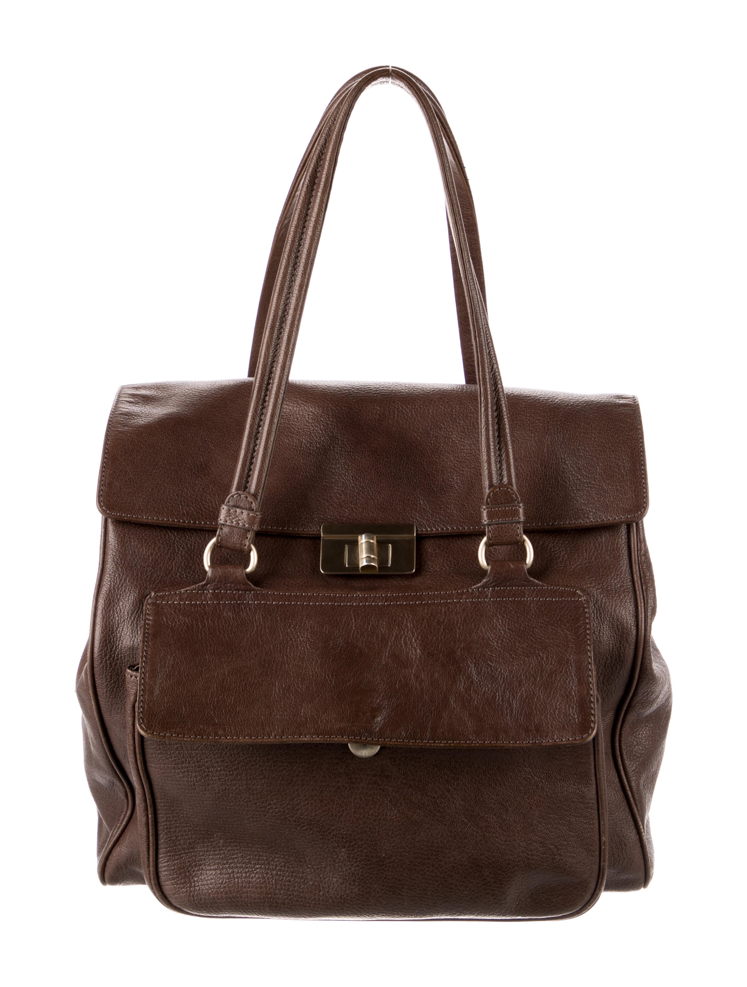 Marni Fur Frame Bag Brown Shoulder Bags, Handbags MAN44673 The RealReal