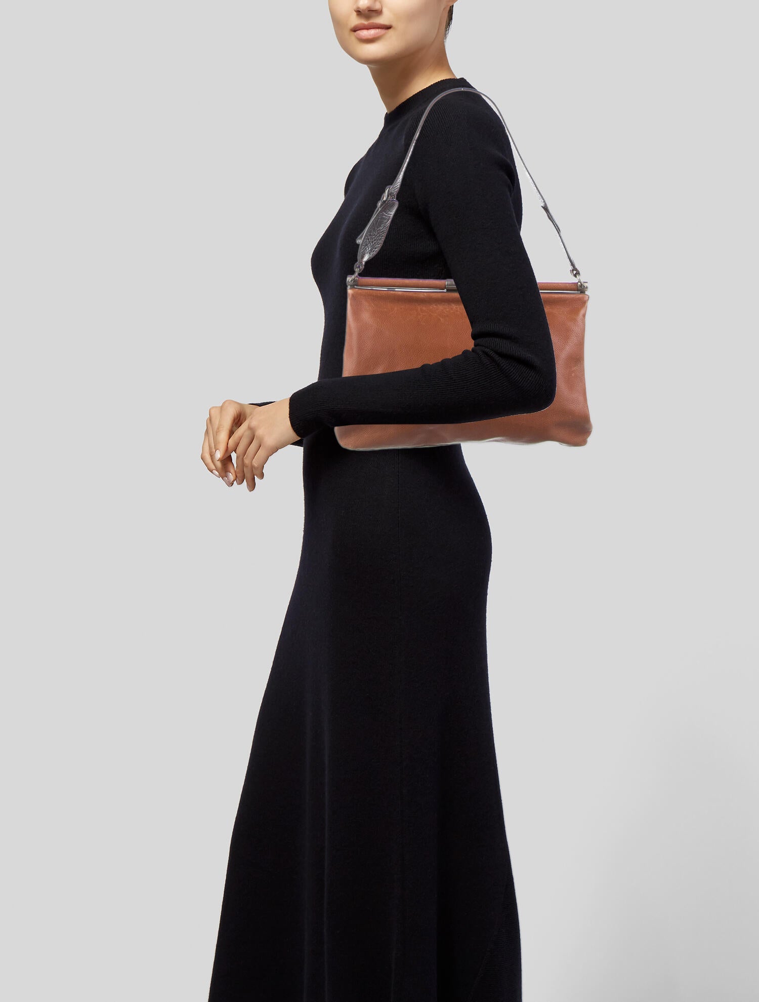 Marni Leather Flap Shoulder Bag Brown Shoulder Bags, Handbags MAN157792 The RealReal