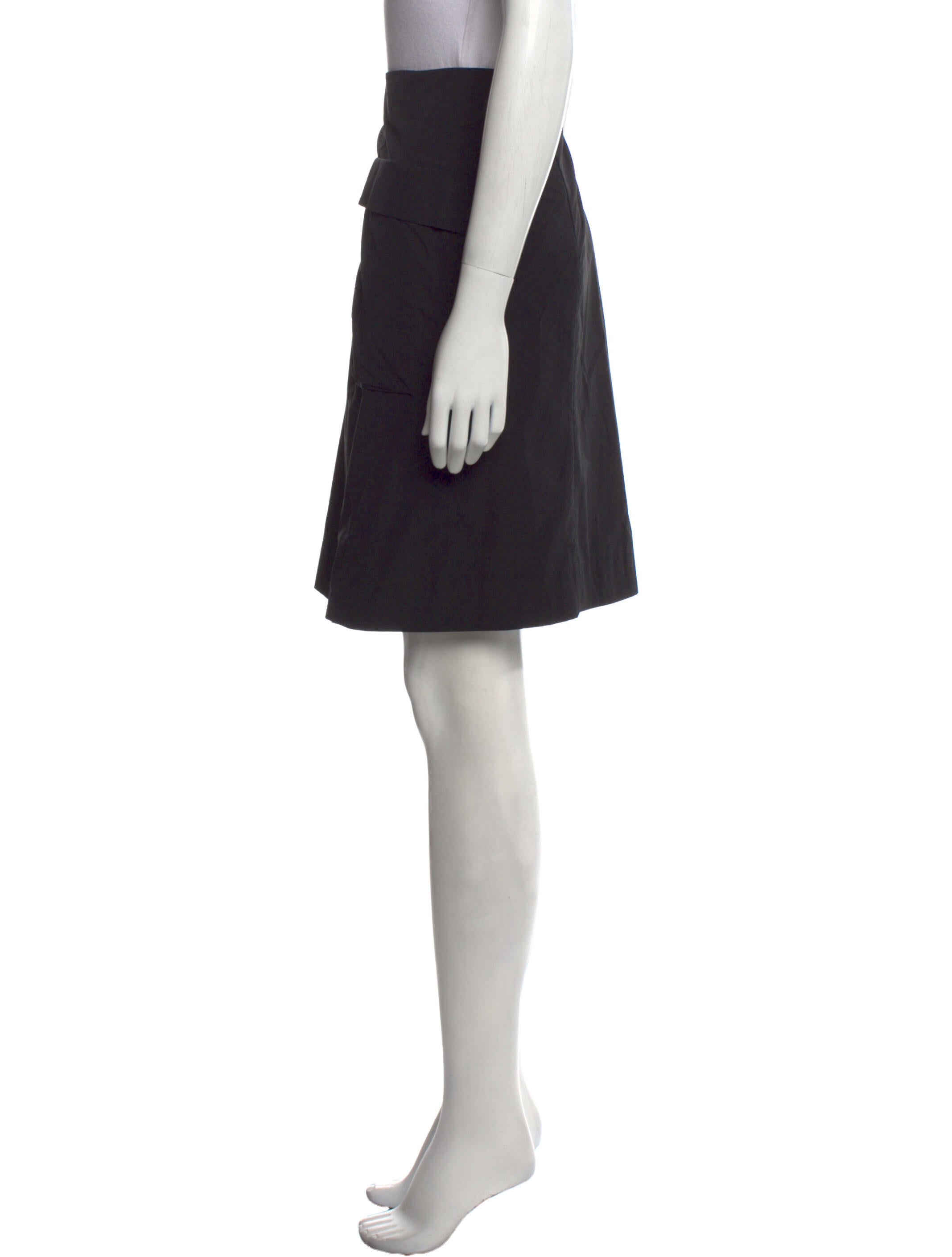 Marni Floral Print KneeLength Skirt Black Skirts, Clothing