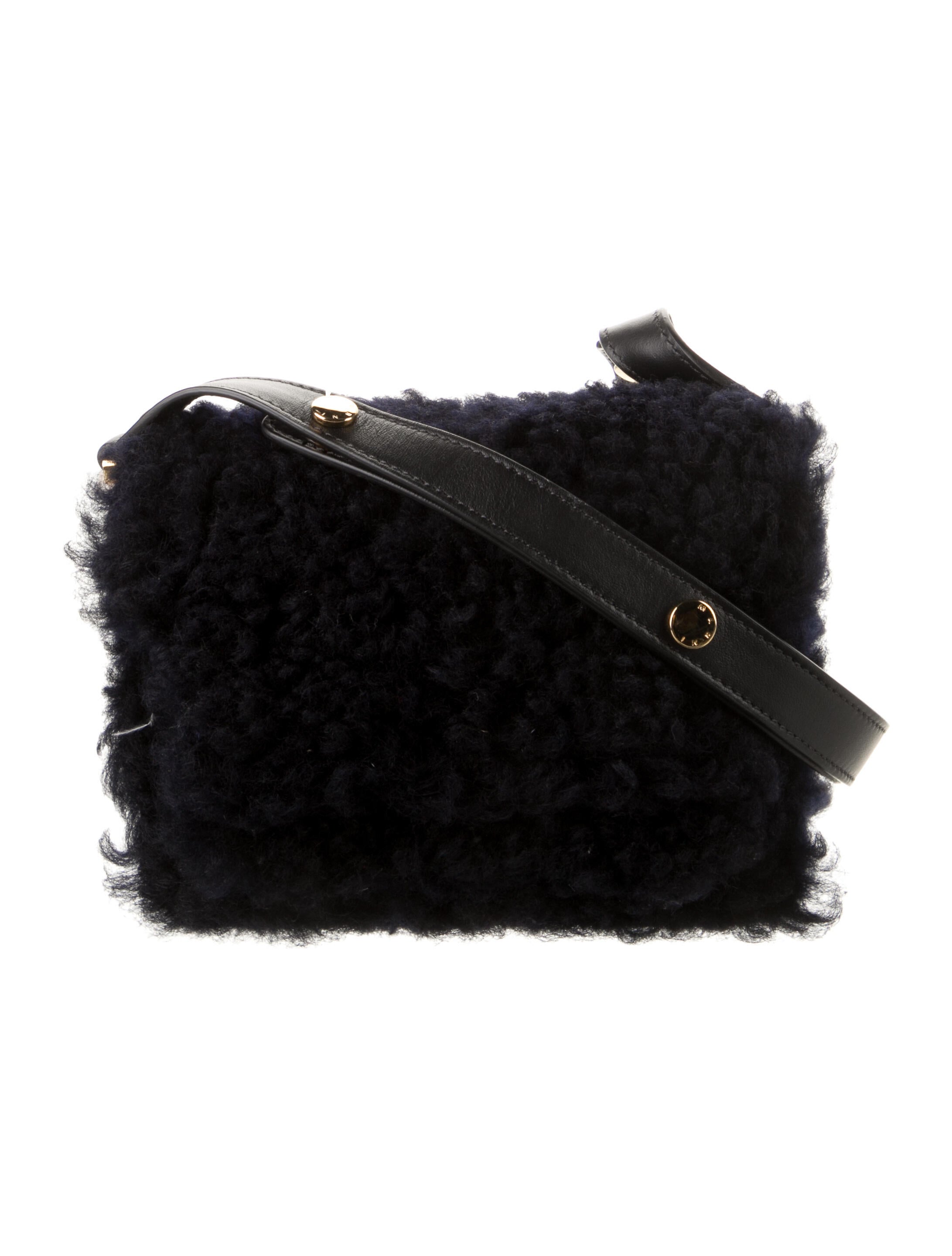 Overland Shearling Shoulder Bag Grey Shoulder Bags, Handbags