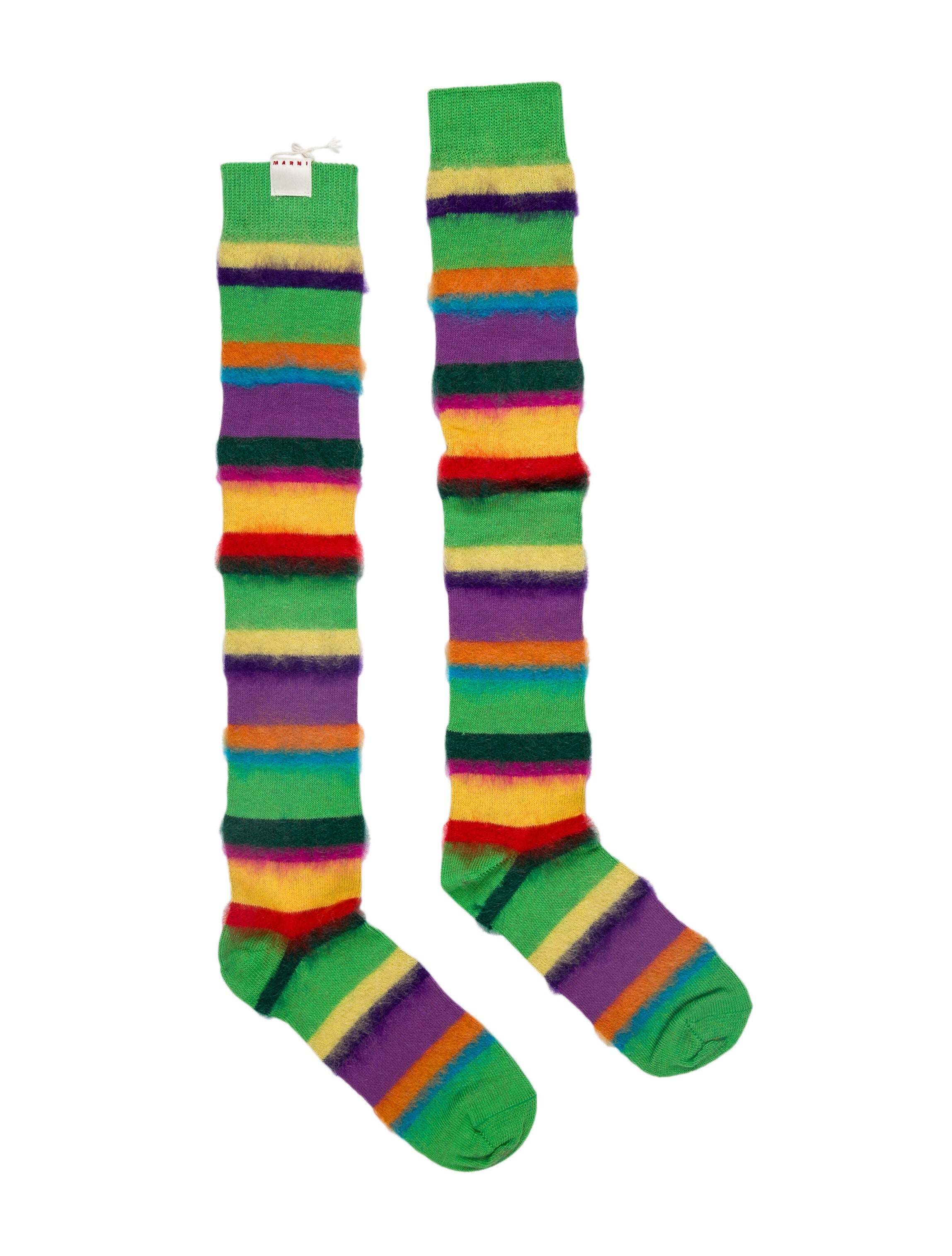Marni Mohair Socks - Yellow Socks, Accessories - MAN200873