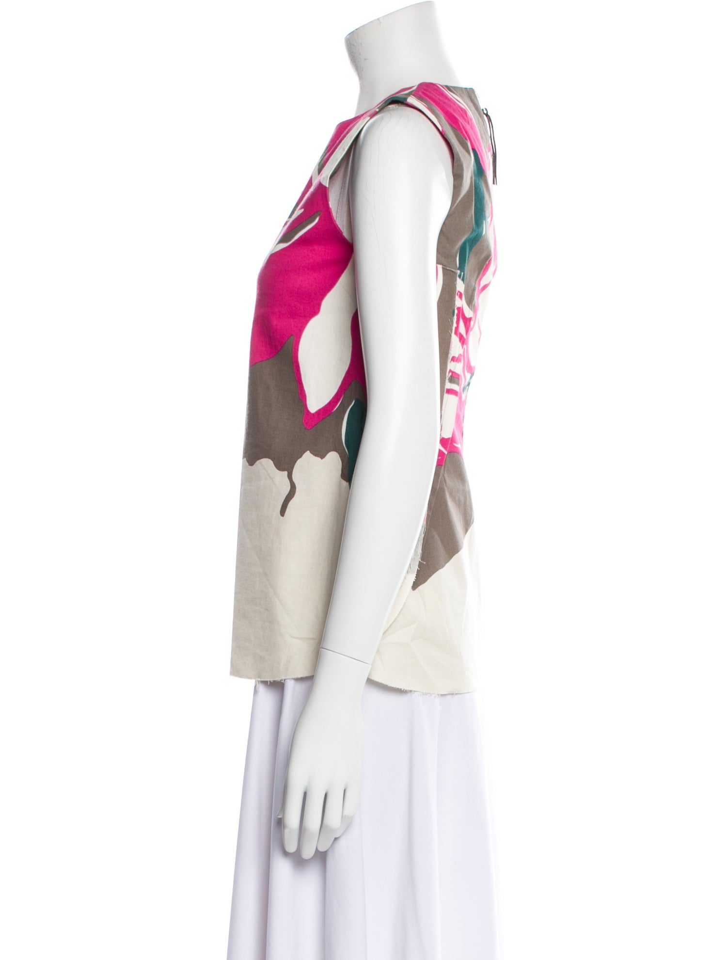 Marni Printed Crew Neck Blouse