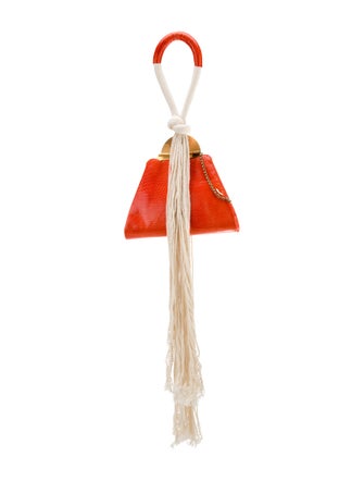 Marni Monile Triangle Karung Frame Bag