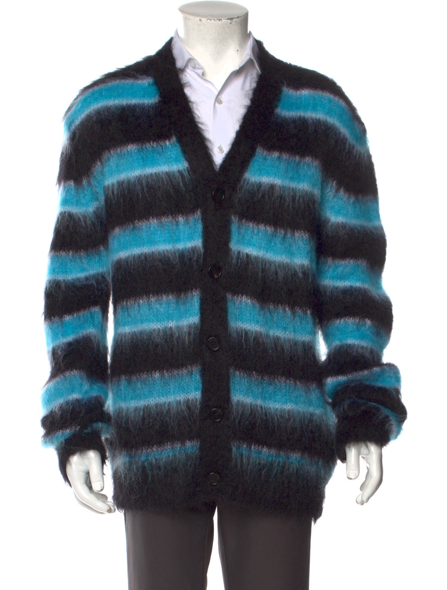 Mohair Striped Cardigan main image 1