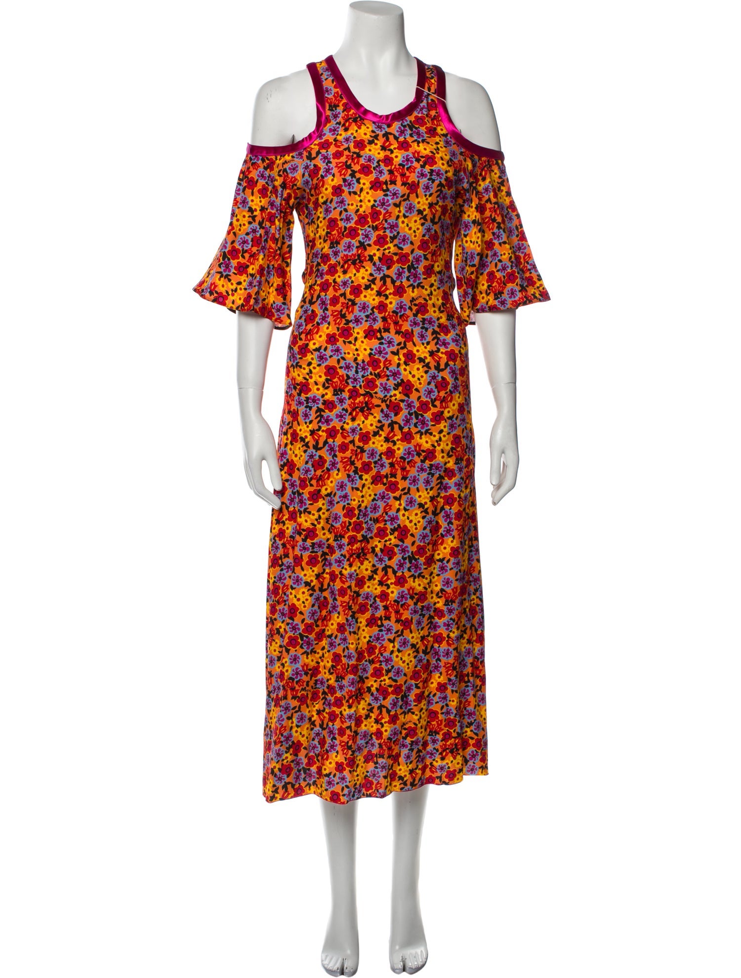Marni Floral Print Long Dress w/ Tags