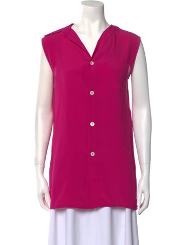 Marni Tops V-Neck Sleeveless Tunic Us2, It38 | XS