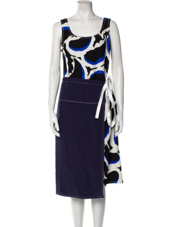Marni Printed Midi Length Dress