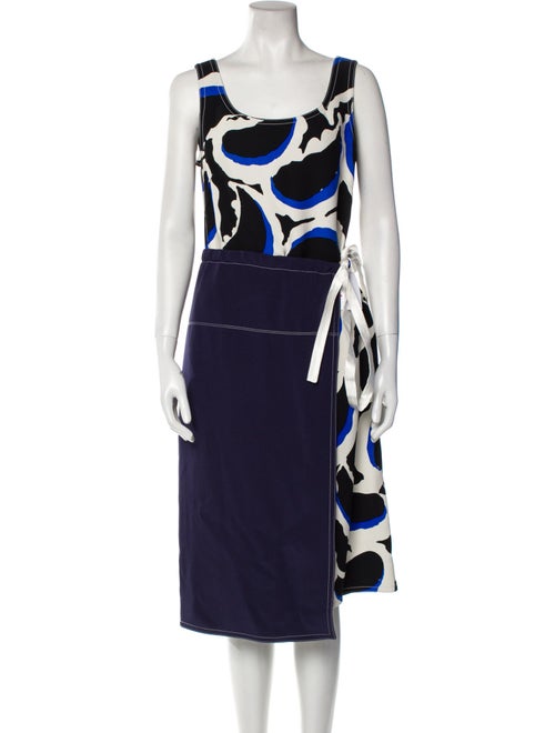 Marni Printed Midi Length Dress