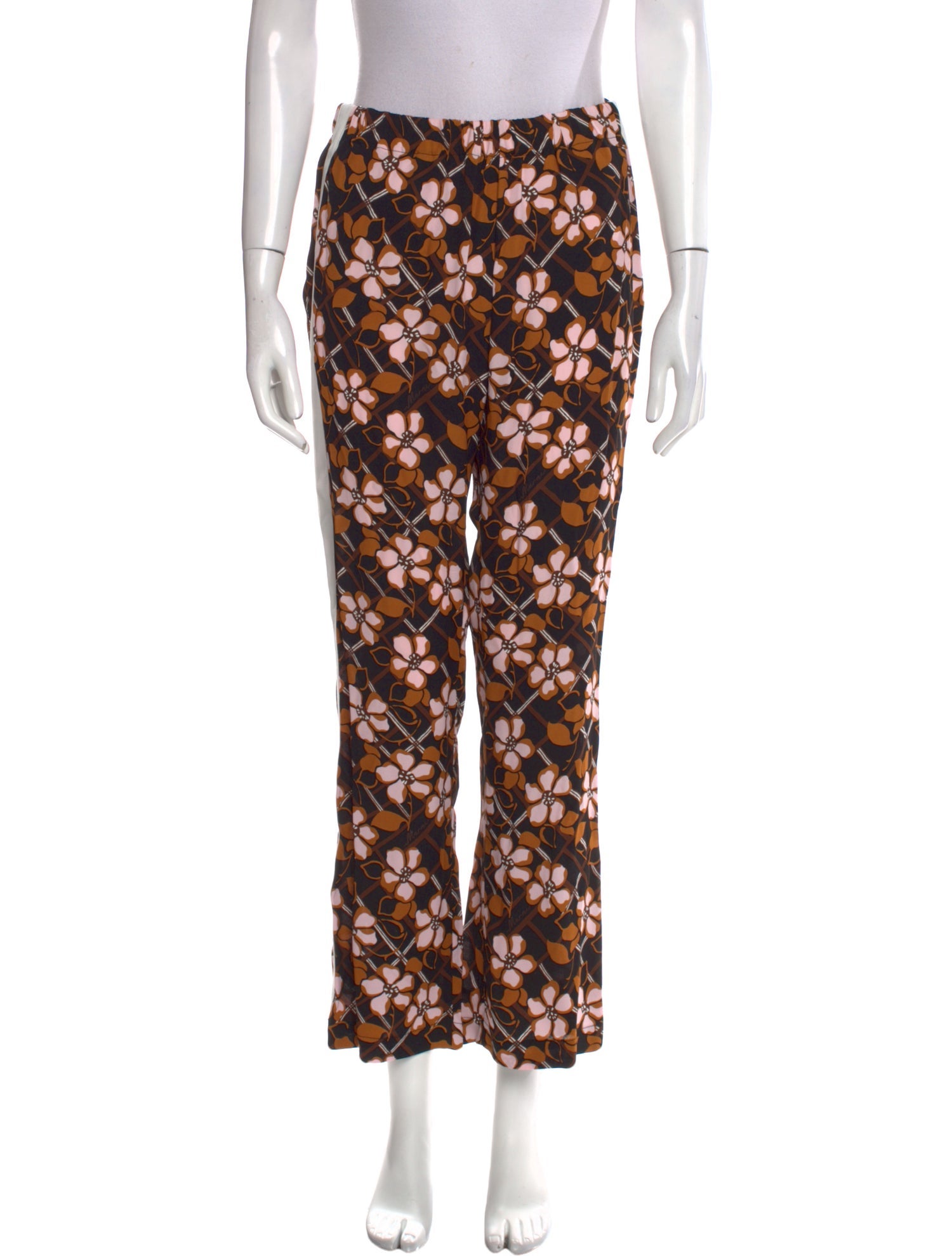 Marni Floral Print Wide Leg Pants