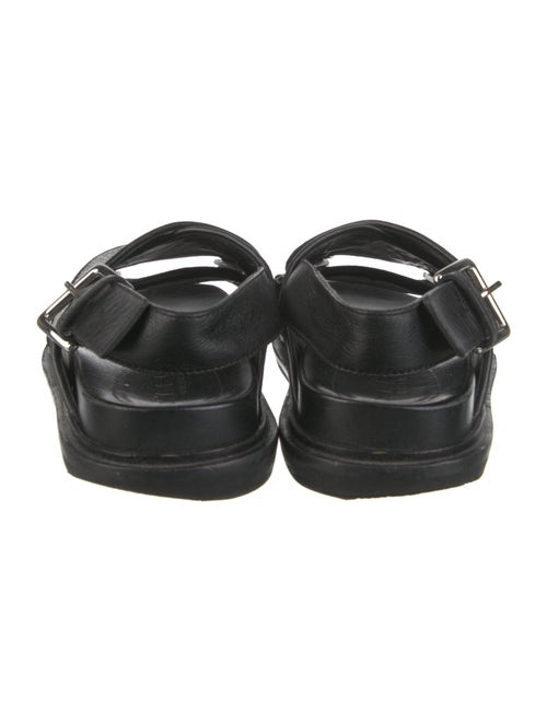 Marni Leather Glitter Accents Slingback Sandals