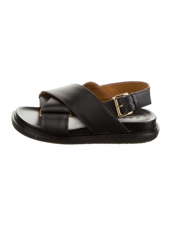 Marni Leather Slingback Sandals
