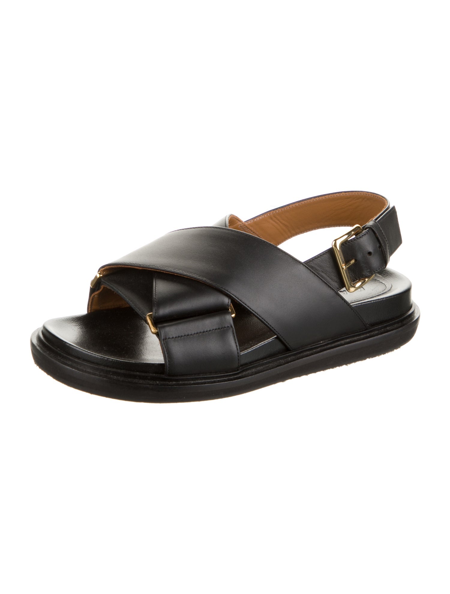Marni Leather Slingback Sandals