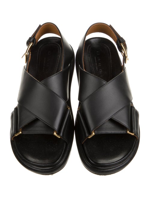 Marni Leather Slingback Sandals