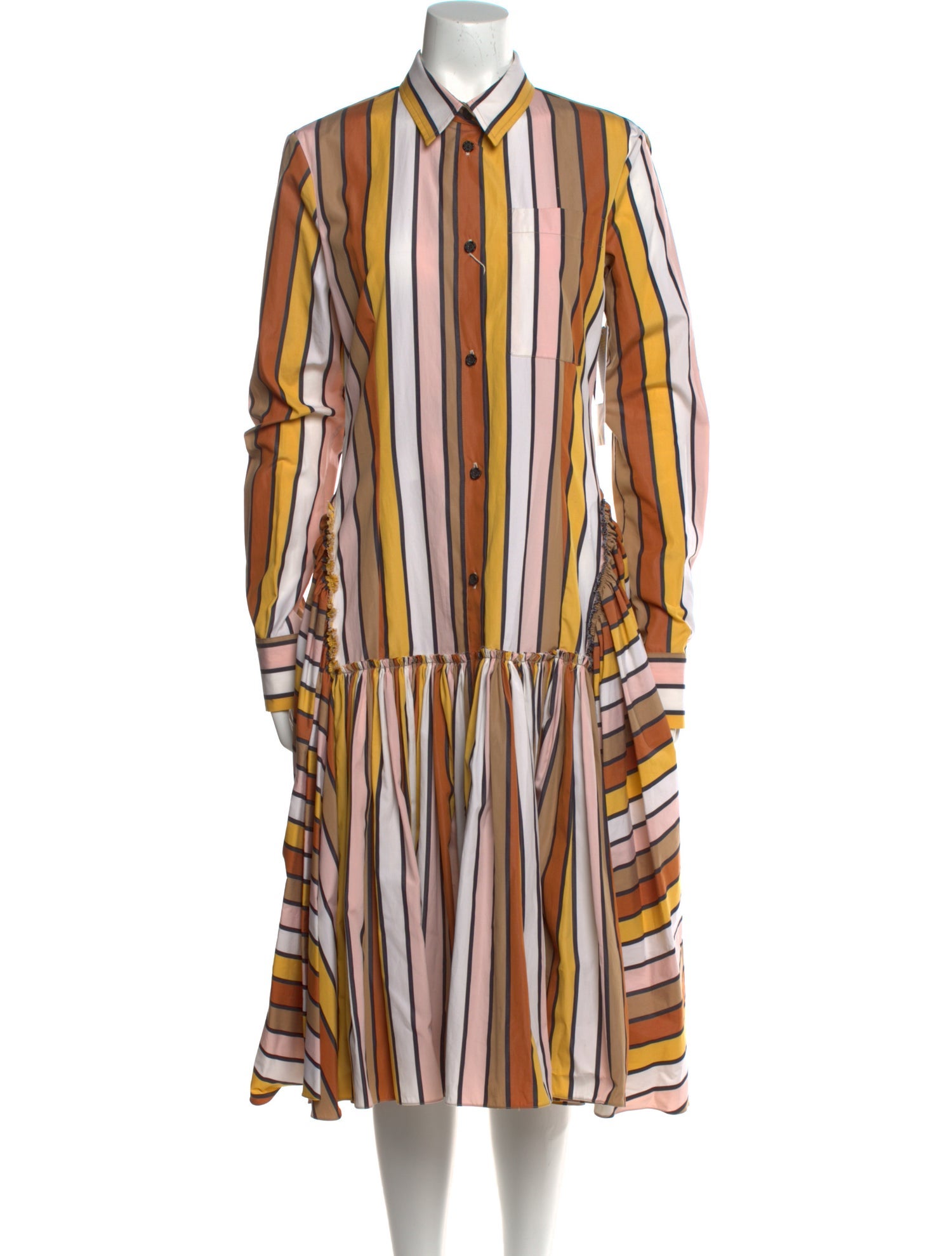 Marni Striped Midi Length Dress w/ Tags