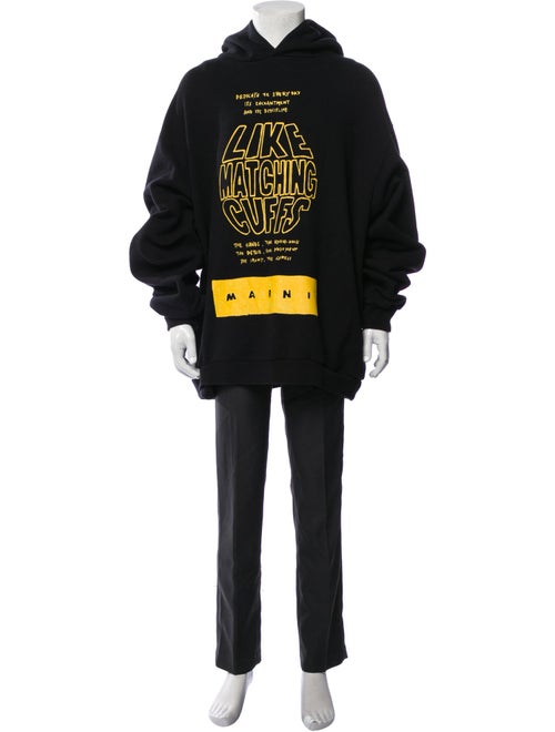 Marni Graphic Print Crew Neck Hoodie