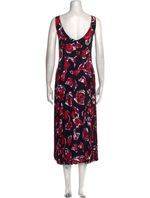 Marni Floral Print Midi Length Dress