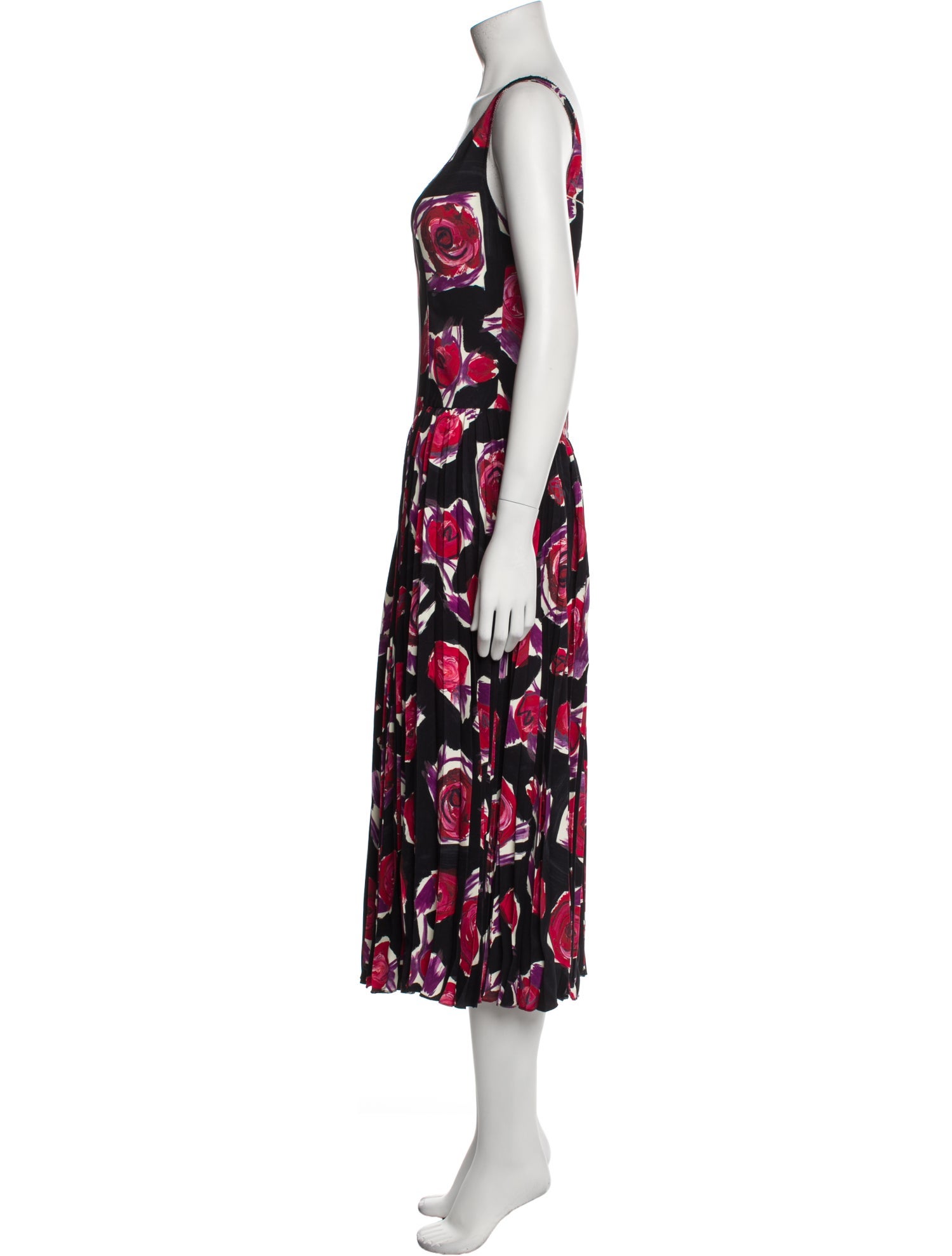 Marni Floral Print Long Dress