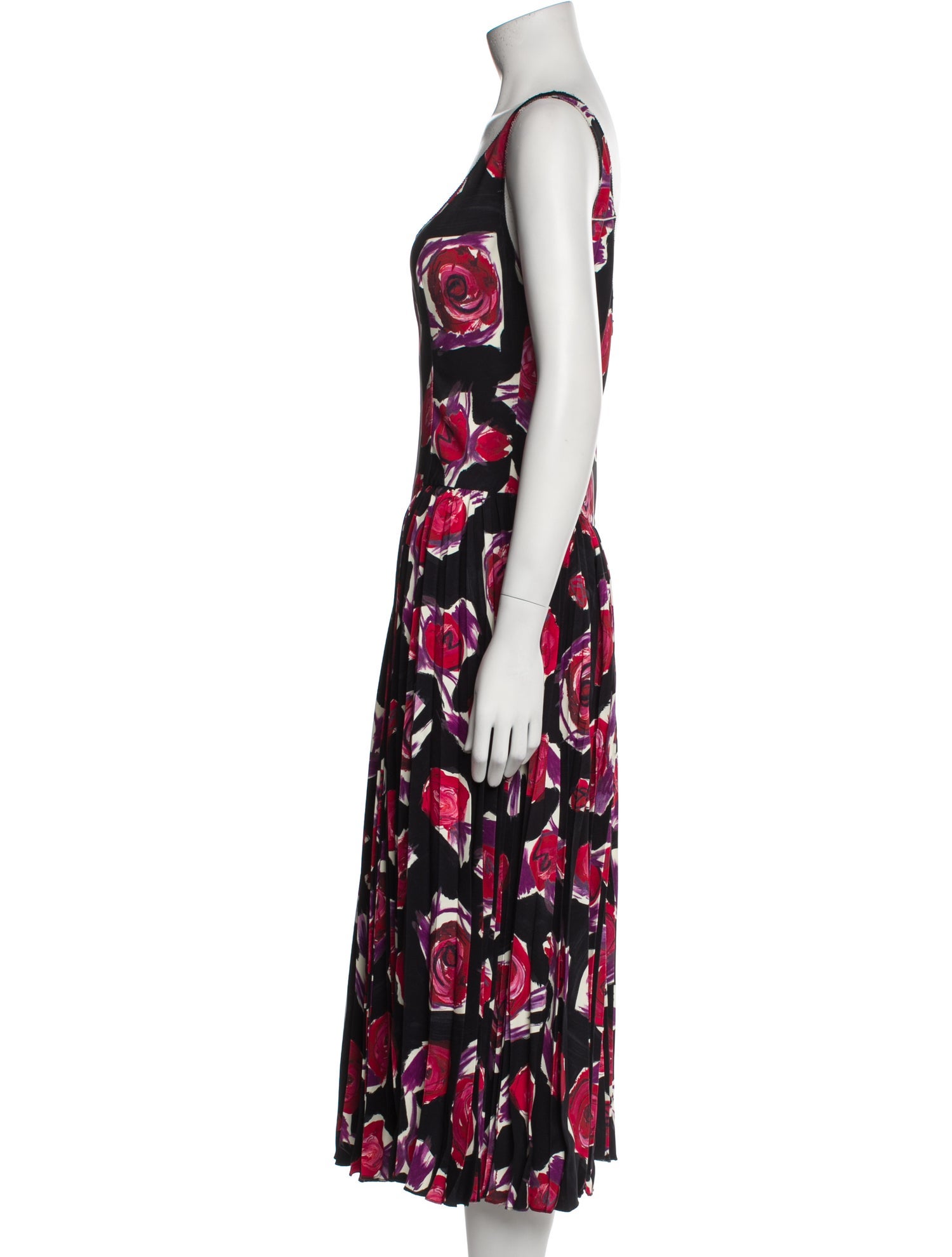 Marni Floral Print Long Dress