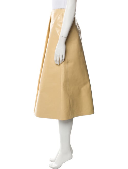 Marni Leather Midi Length Skirt