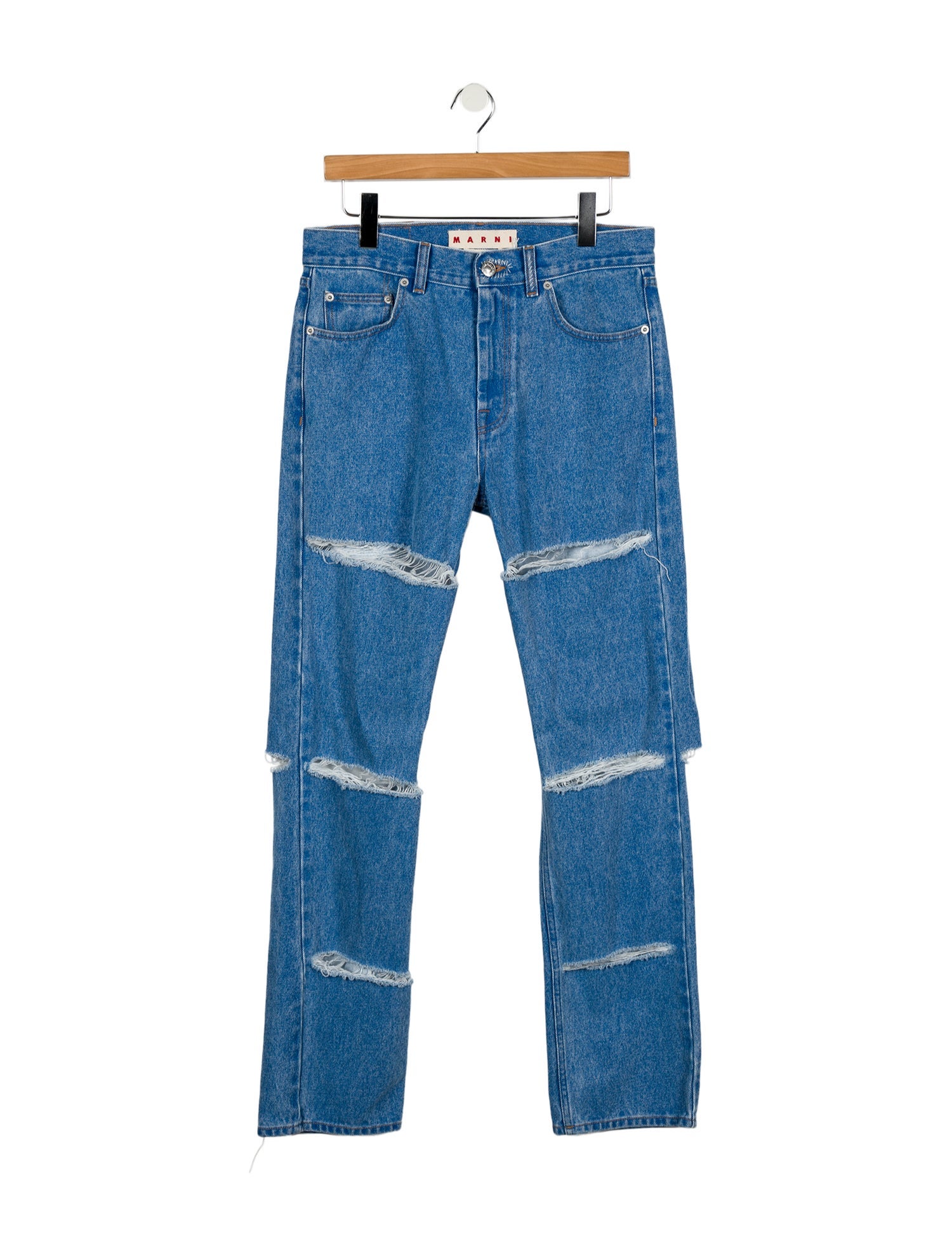 Marni High-Rise Straight Leg Jeans