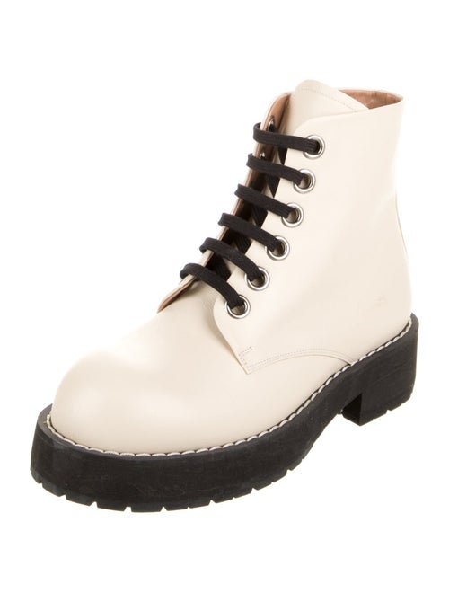 Marni Leather Combat Boots