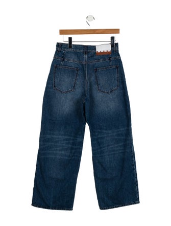 Marni High-Rise Wide Leg Jeans