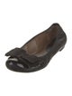 Marni Patent Leather Bow Accents Ballet Flats