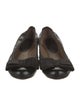 Marni Patent Leather Bow Accents Ballet Flats