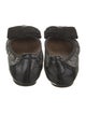 Marni Patent Leather Bow Accents Ballet Flats