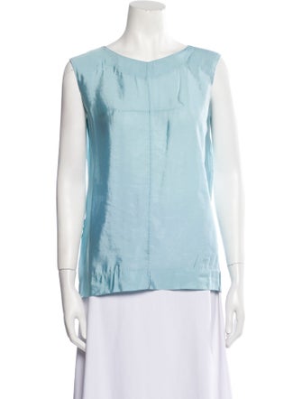Marni Bateau Neckline Sleeveless Blouse