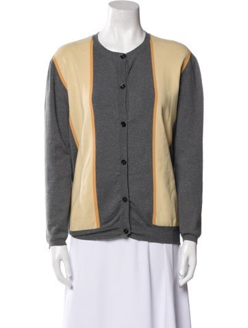 Marni Knitwear Virgin Wool Colorblock Pattern Sweater M