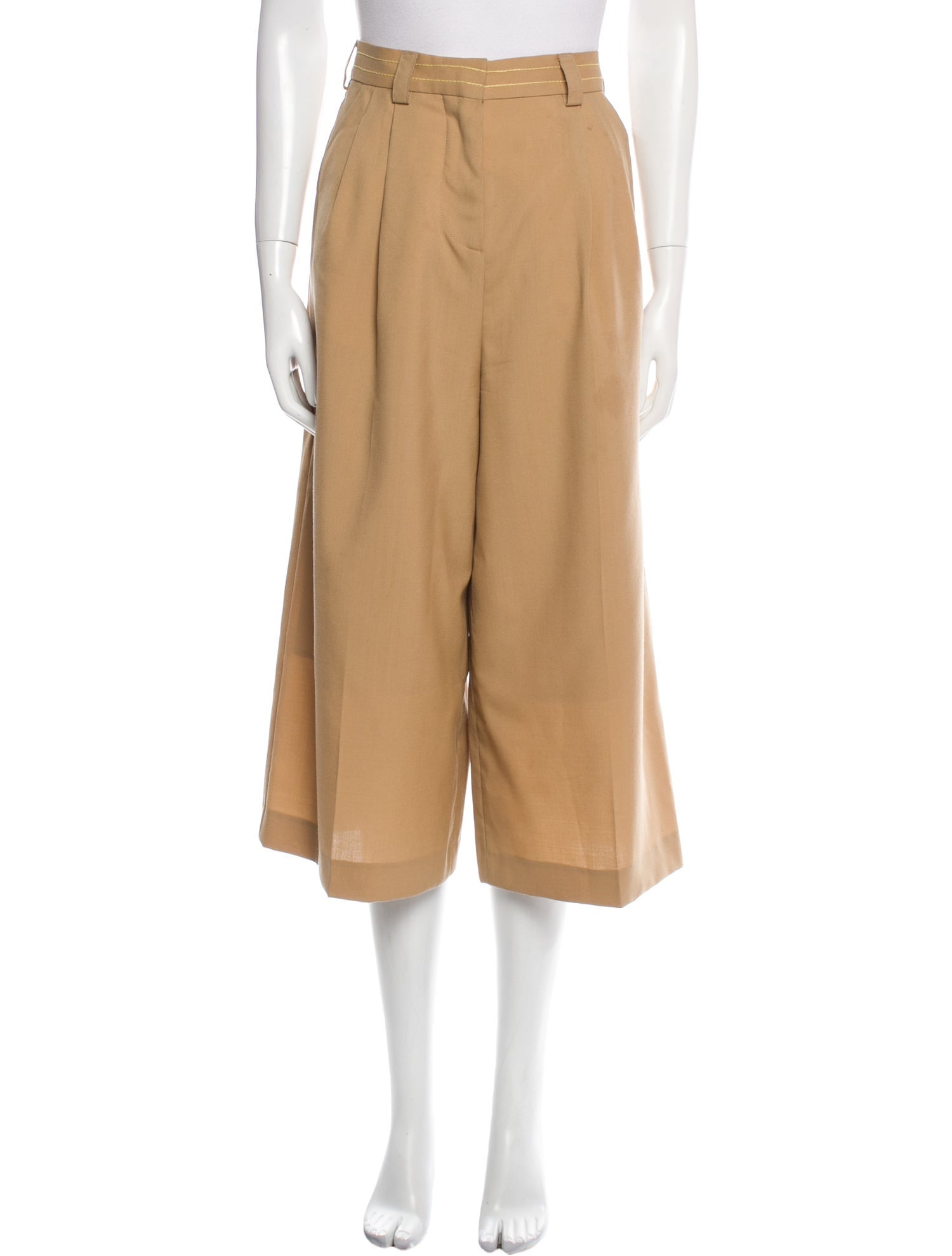 Virgin Wool Wide Leg Pants