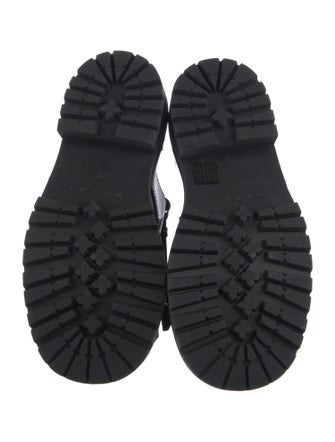 Marni Leather Chain-Link Accents Oxfords