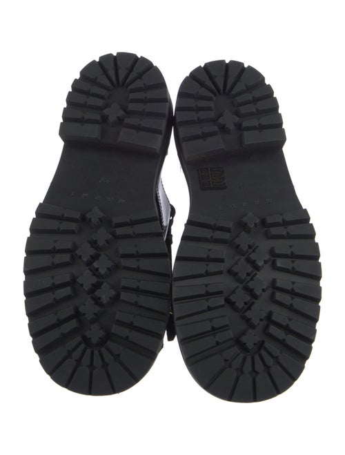 Marni Leather Chain-Link Accents Oxfords