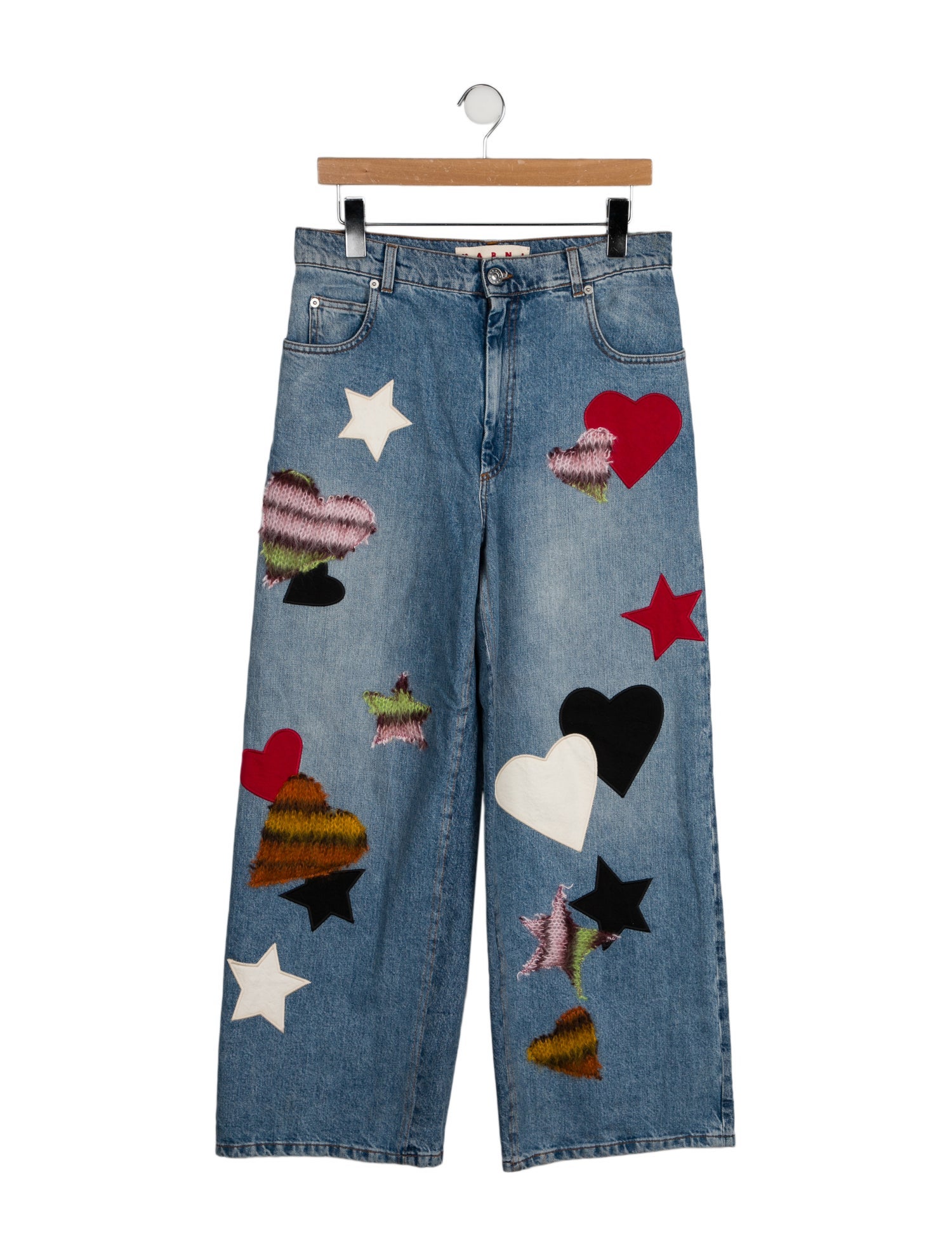 Marni High-Rise Wide Leg Jeans