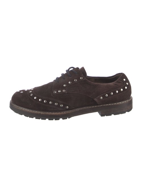 Marni Suede Studded Accents Oxfords
