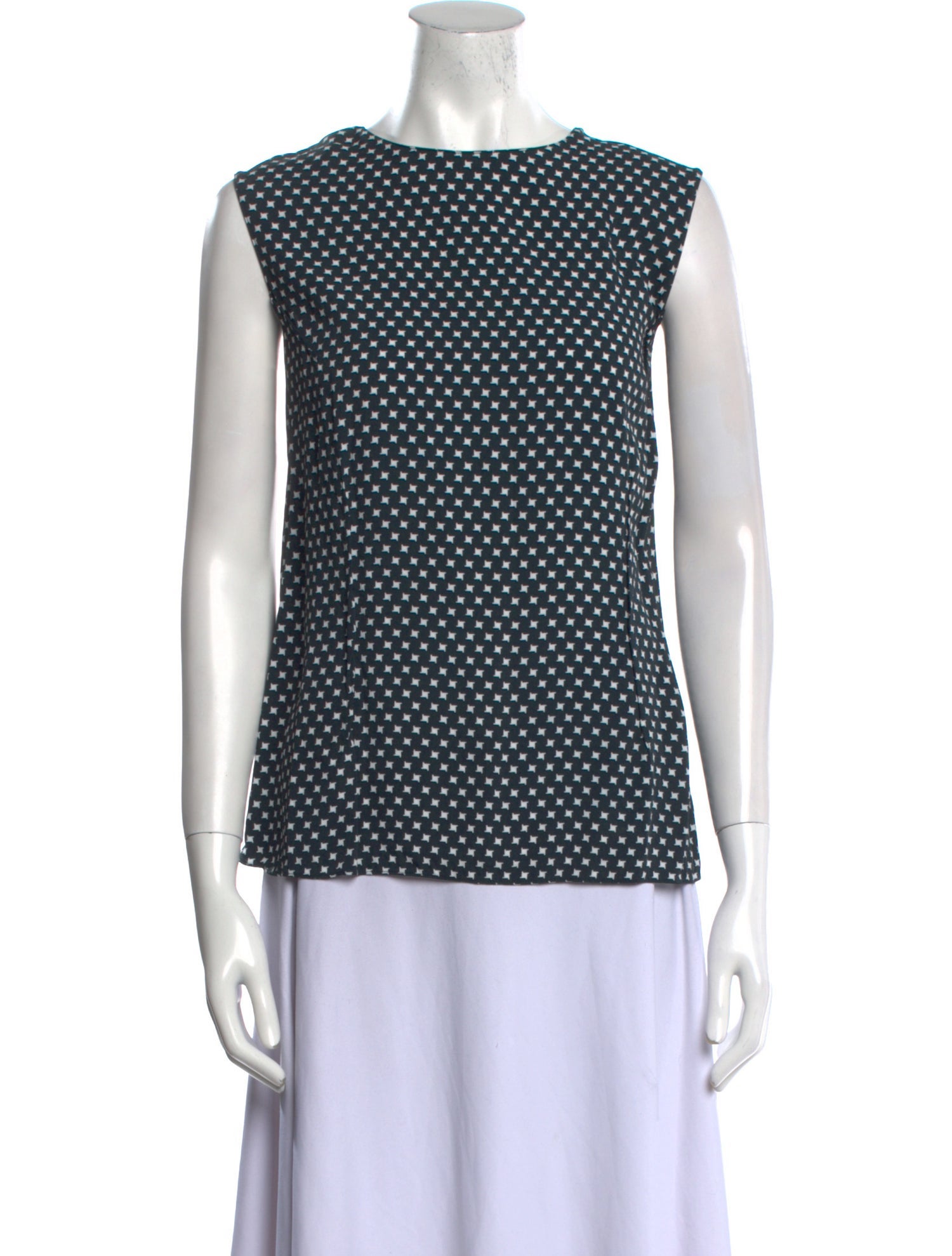 Marni Printed Crew Neck Blouse