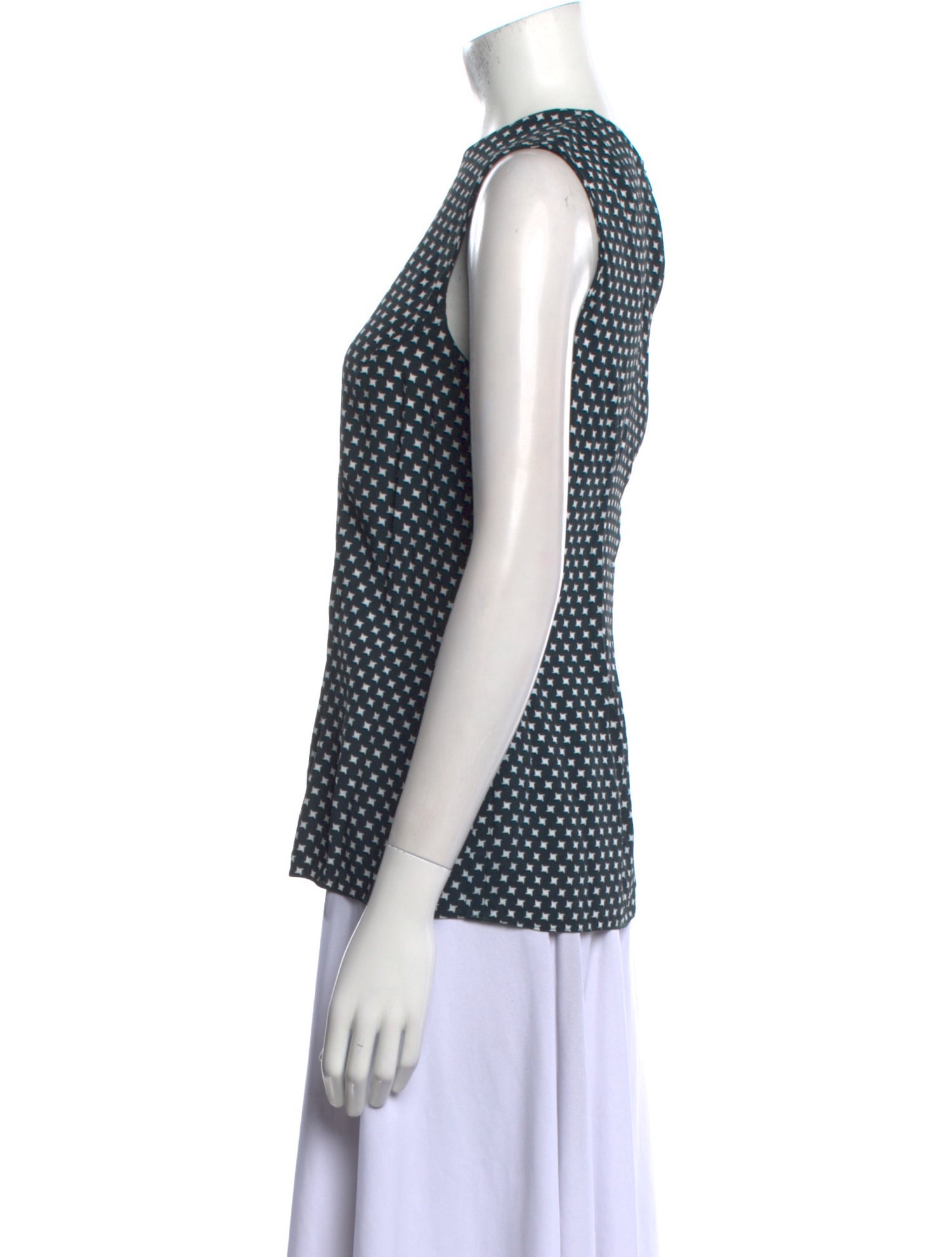 Marni Printed Crew Neck Blouse